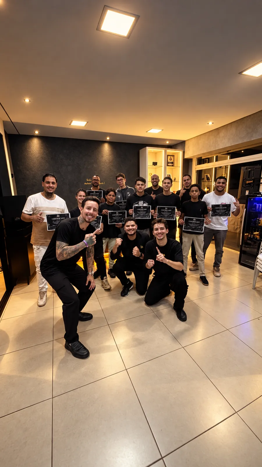 Turma formada · LAN Barbershop