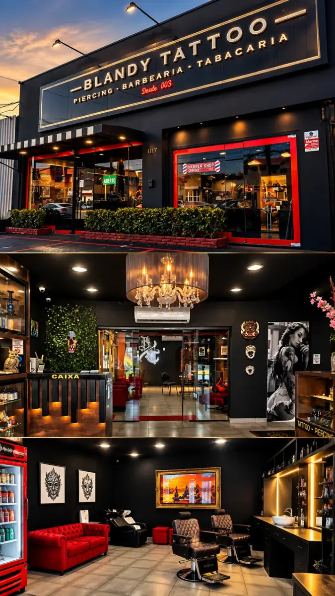 Rosattí Barbearia · dentro da Blandy Tattoo