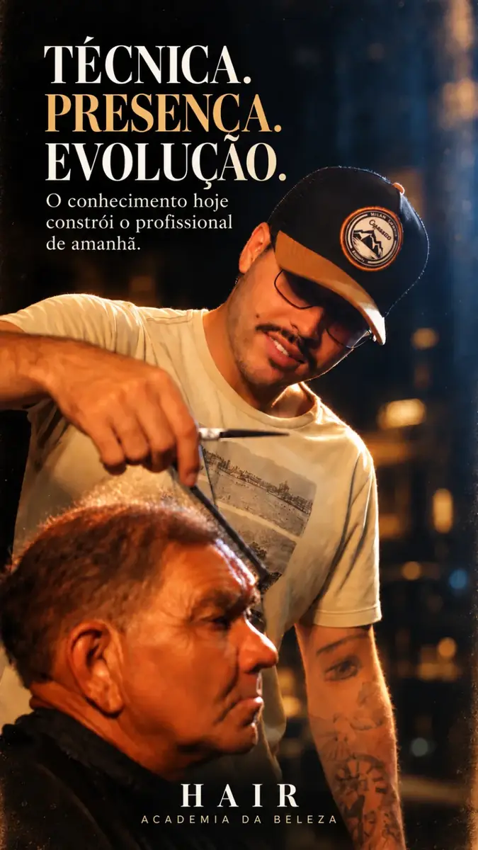Técnica. Presença. Evolução. O conhecimento hoje constrói o profissional de amanhã.